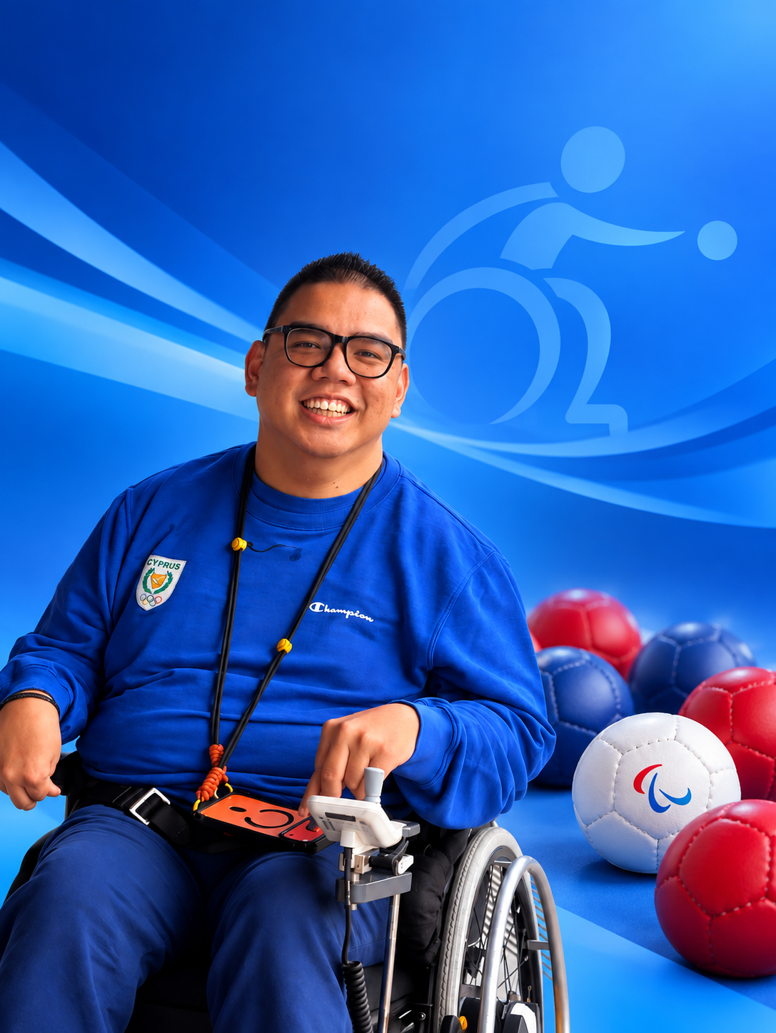Christos Ioannides, BC1 boccia athlete and web developer